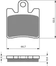 GOLDFREN Bromsbelägg 326 Ceramic Carbon - Bromsbelägg - D26618 - 1
