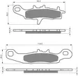 GOLDFREN Bromsbelägg 346 Ceramic Carbon - Bromsbelägg - D95798 - 1