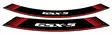 Puig Kit 8 Rim Strips Gsxs C/Red - Fälgdekaler - D186348 - 1