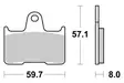 Sbs Bromsklossats Carbon Tech bak - Bromsbelägg - D113868 - 1