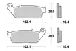 Sbs Bromsklossats Ceramic - Bromsbelägg - D113808 - 1