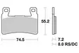 Sbs Bromsklossats Ceramic - Bromsbelägg - D113888 - 1