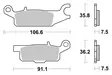 Sbs Bromsklossats Racing Sintered - Bromsbelägg - D113988 - 1