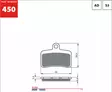 GOLDFREN Bromsbelägg 450 Ceramic Carbon - Bromsbelägg - D526258 - 1