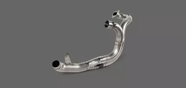 Akrapovis Optional Header (Titanium) FTR - Krökar - D338848 - 1