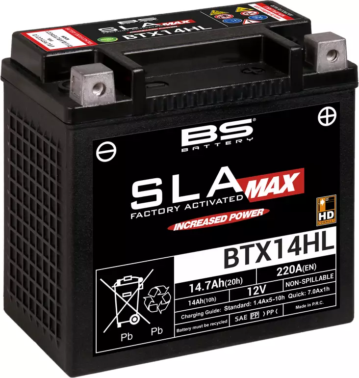 BS Battery BTX14HL (FA) SLA MAX - Sealed - Batterier - D151318 - 1