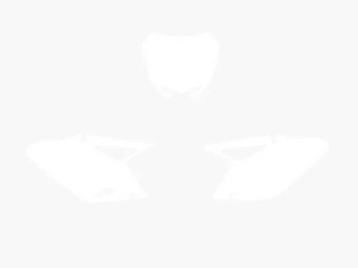 Blackbird nummerbottnar vit RMZ450 08-15 - Nummerplåtsbakgrund & Siffror - D13638 - 1