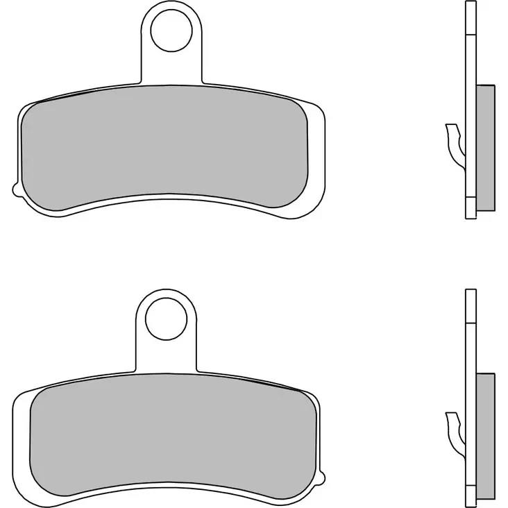 Brembo Bromsbelägg Sintered Front Road - Bromsbelägg - D6058 - 0