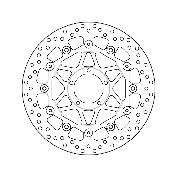 Brembo Serie Oro Bromsskiva floating - Bromsskivor - D6348 - 1