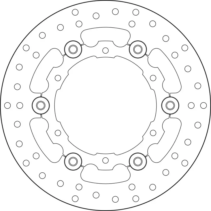 Brembo Serie Oro flytande bromsskiva - Bromsskivor - D88198 - 1