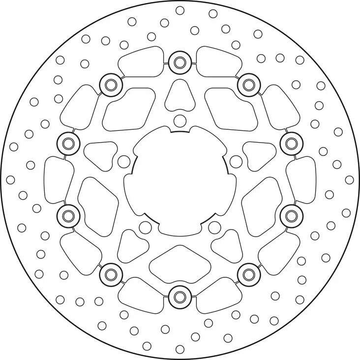 Brembo Serie Oro flytande bromsskiva - Bromsskivor - D88218 - 1