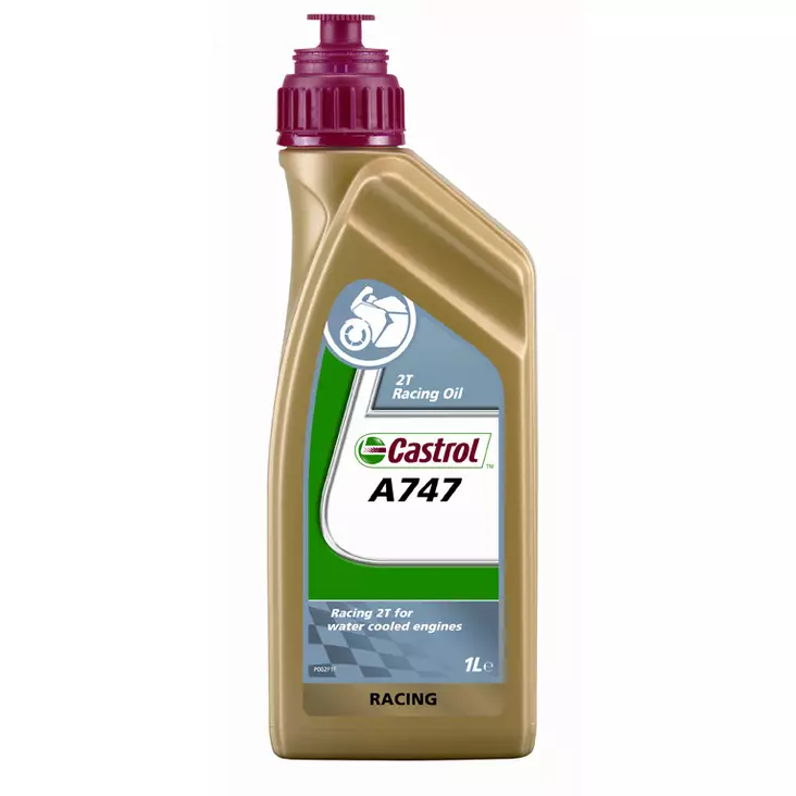 Castrol A747 1L - Motorcykeloljor 2T - D35138 - 1