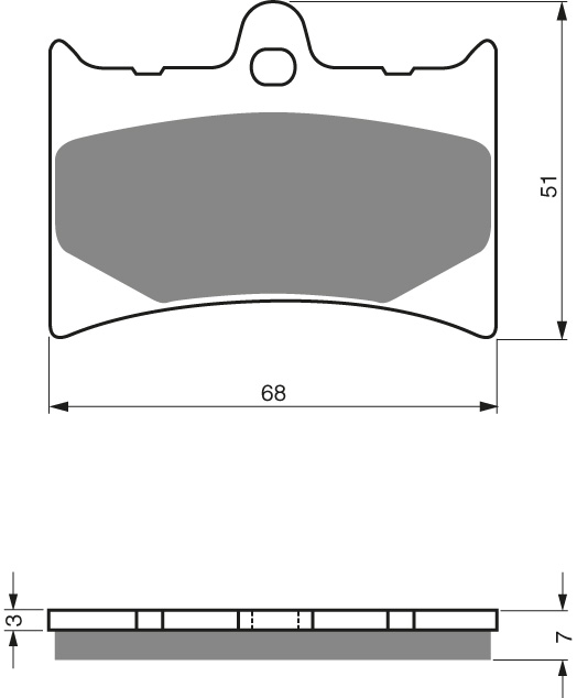 GOLDFREN Bromsbelägg 019 Ceramic Carbon - Bromsbelägg - D19258 - 1