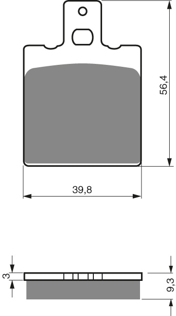 GOLDFREN Bromsbelägg 087 Ceramic carbon - Bromsbelägg - D26488 - 1
