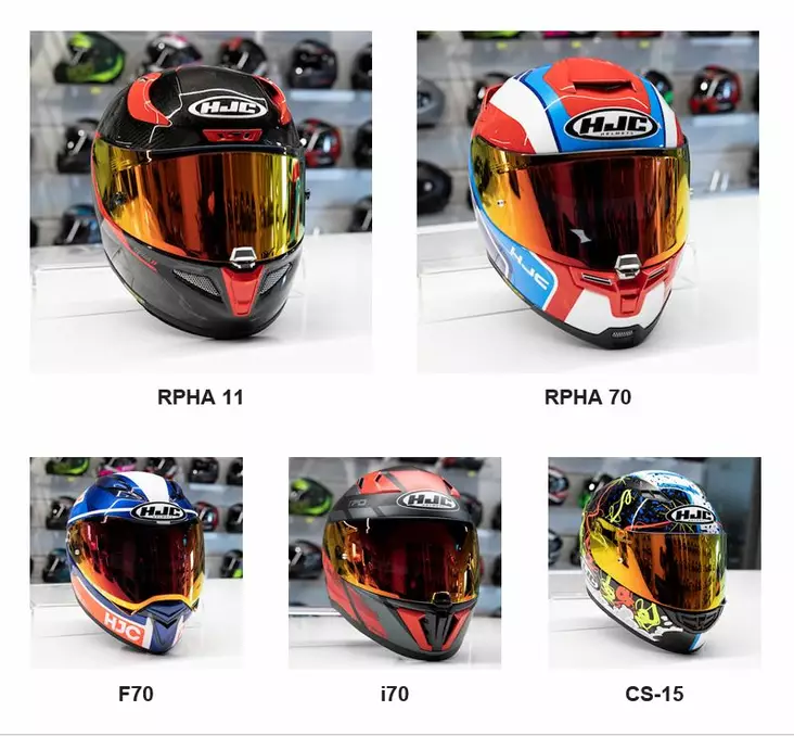 HJC Visir HJ-42 Fire Red Mirror RPHA 12 - Visir - D479988 - 1