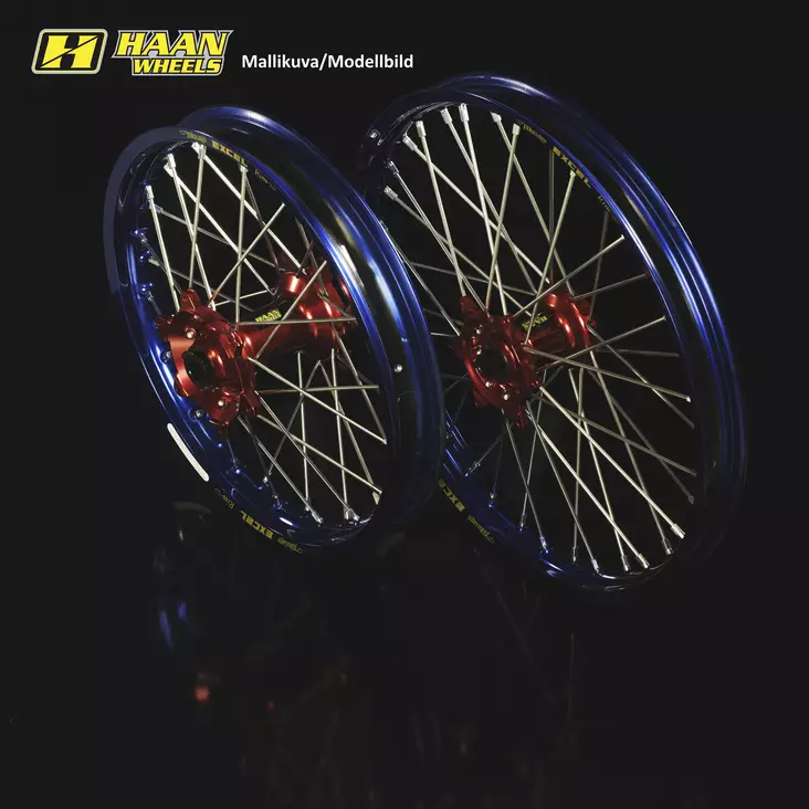 Haan wheel CRF450 13- 19-2,15 RED/BLUE - Kompletta Hjul - D203128 - 1