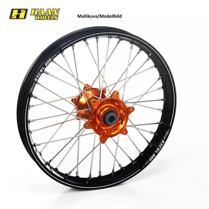 Haan wheel SX&SXF 23- 19-2,15 ORANGE HUB - Kompletta Hjul - D442228 - 1