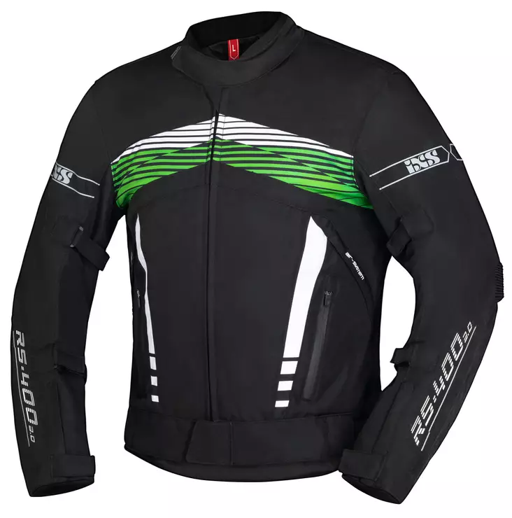 IXS Sports mc-jacket RS-400-ST 3.0 black-neon-green - MC Kläder - 75588 - 1
