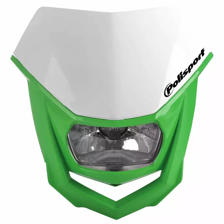 Polisport HALO Headlight White/green (8) - Framlampor - D327698 - 1