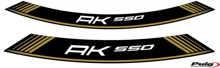 Puig Kit 8 Rim Strips Kymco Ak550 C/Gold - Fälgdekaler - D186628 - 1