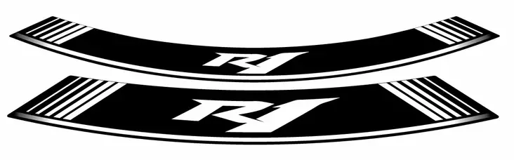 Puig Kit 8 Rim Strips R1 C/White - Fälgdekaler - D182448 - 1