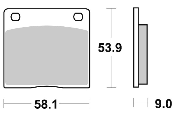 Sbs Bromsklossats Carbon Tech - Bromsbelägg - D113698 - 1
