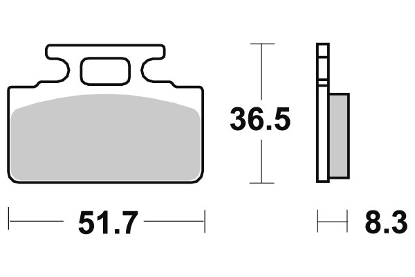 Sbs Bromsklossats Ceramic - Bromsbelägg - D113778 - 1