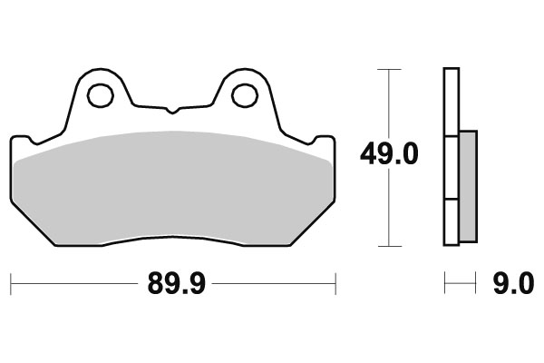 Sbs Bromsklossats Sintered - Bromsbelägg - D113738 - 1