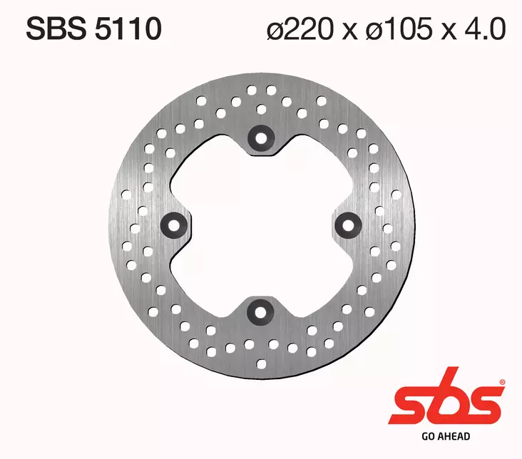 Sbs bromsskiva Standard - Bromsskivor - D131208 - 1