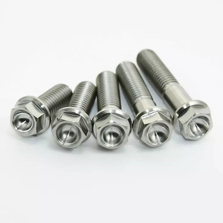 Scar 2 x Titanium HEX HEAD FLANGE BOLT M - Bultar & Bultserier - D461068 - 1