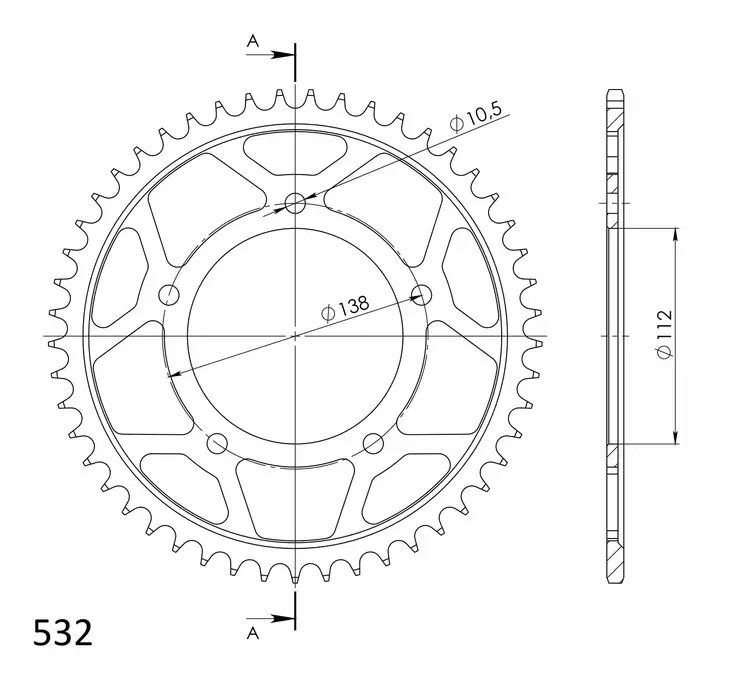 Supersprox Bakdrev Stål 1873.48 - Bakdrev - D111308 - 0