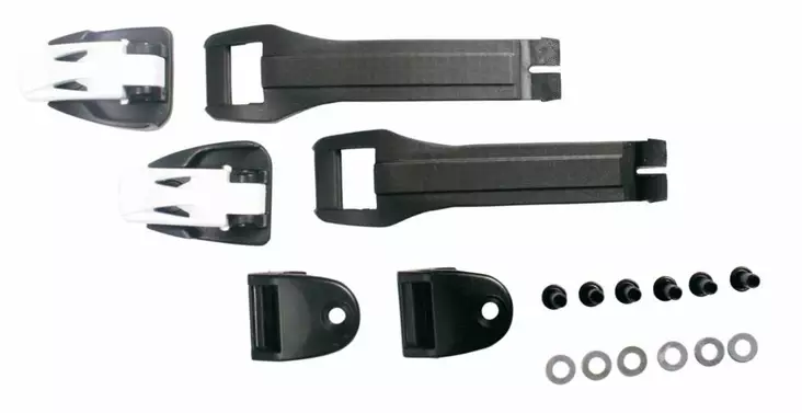 TCX COMP Junior Strap kit black/white 2p - Reservdelar för MC Skor & Stövlar - D367228 - 1