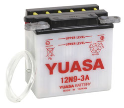 Yuasa Batteri, 12N9-3A (dc) Exkl syra (5 - Batterier - D2588 - 1