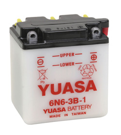 Yuasa Batteri, 6N6-3B-1 (CP) Inkl syra ( - MC Universaldelar och Verktyg - D2578 - 1