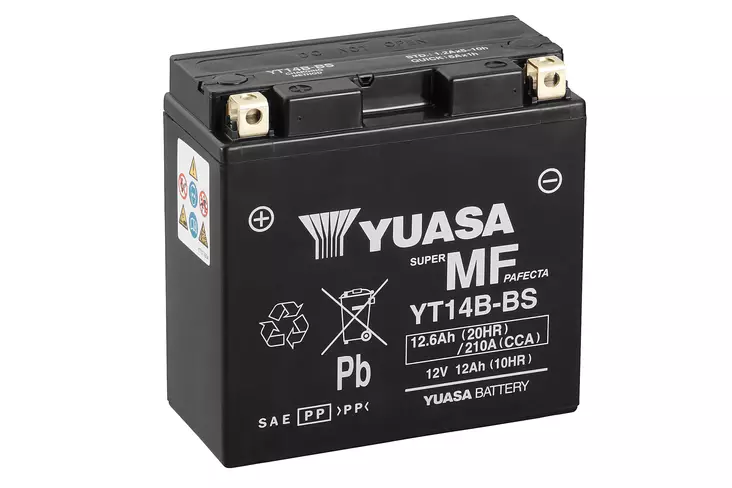 Yuasa Batteri, YT14B(WC) syrafylld (6) - MC Universaldelar och Verktyg - D393748 - 1