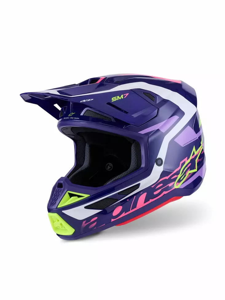 Alpinestars Hjälm S-M7 Deed Lila/Rosa - Crosshjälmar - D494058 - 1