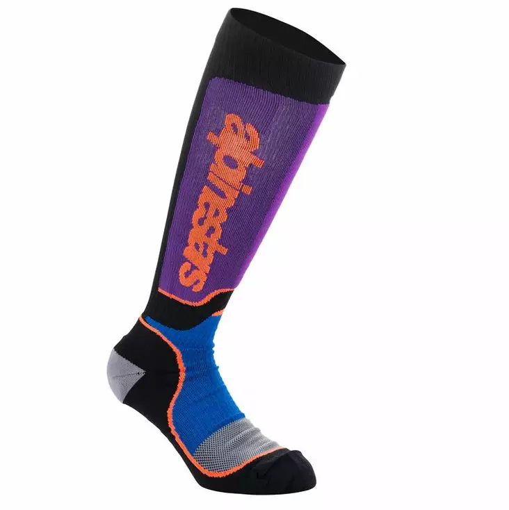 Alpinestars Strumpor MX Plus Svart/Blå/L - Basplagg och Övrigt - D452168 - 1