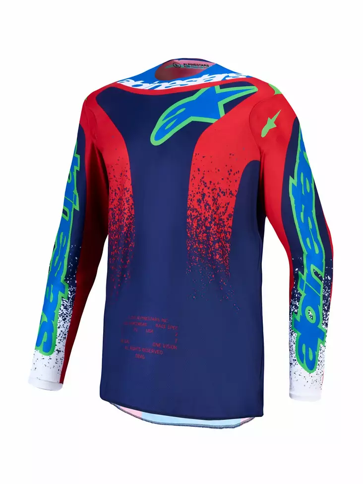 Alpinestars Tröja Fluid Drag Blå/Röd/Vit - Crosströjor - D521548 - 1