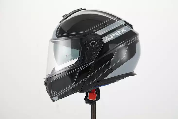 APEX Hjälm MT300 Sydney svart/silver - Öppna/Öppningsbara hjälmar - D488378 - 1