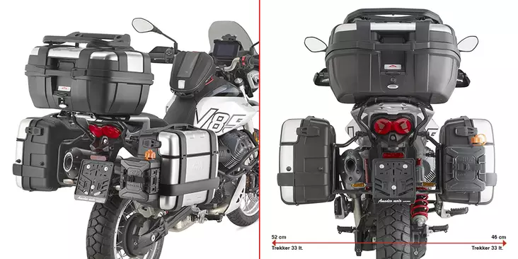 Givi Pannier Holder Moto Guzzi V85 TT (2 - Monteringsatser & Pakethållare - D484048 - 1