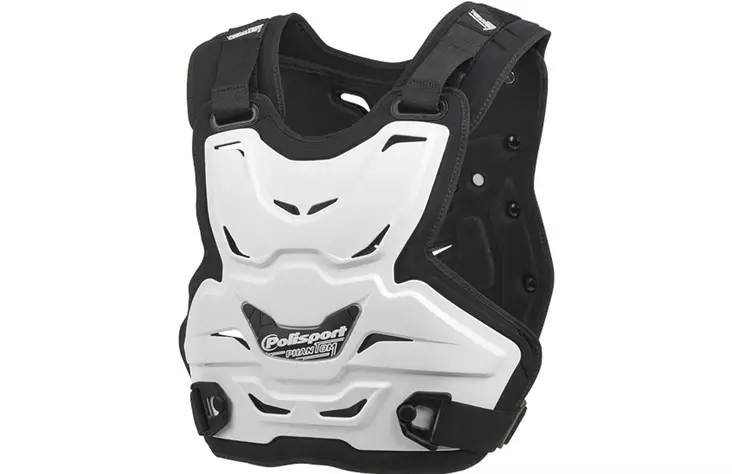 Polisport Stone Shield Phantom Lite Whit - MC Bröstskydd - D519428 - 1