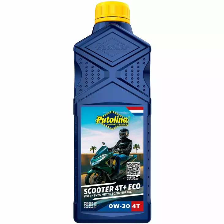 Putoline Scooter 4T+ ECO 0W-30- 1L (12) - Motorcykeloljor 4T - D526898 - 1