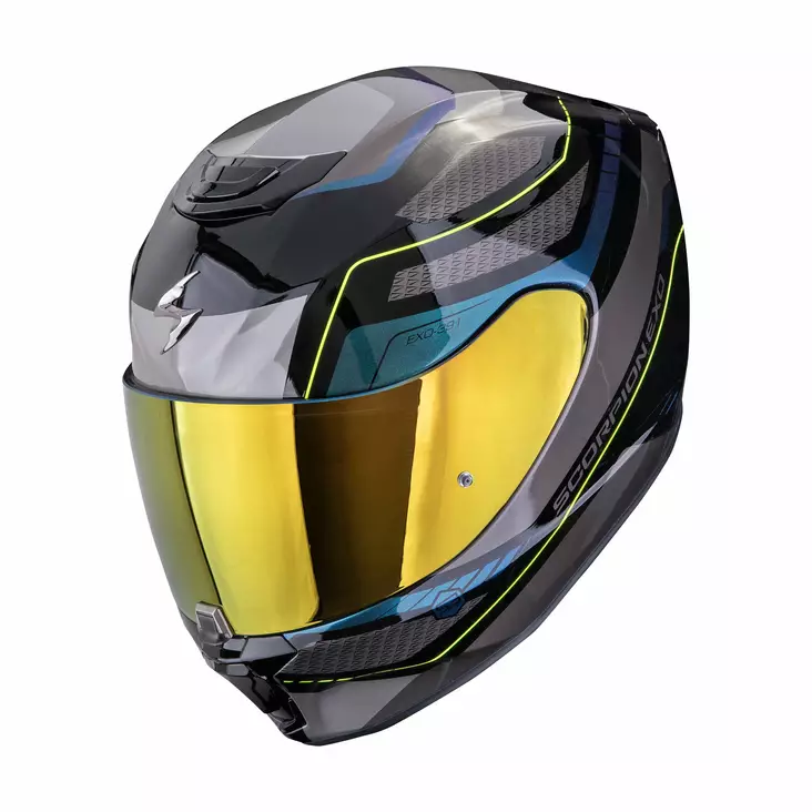 SCORPION Helmet EXO-391 LEO Black-Blue - Integralhjälm - D515028 - 1