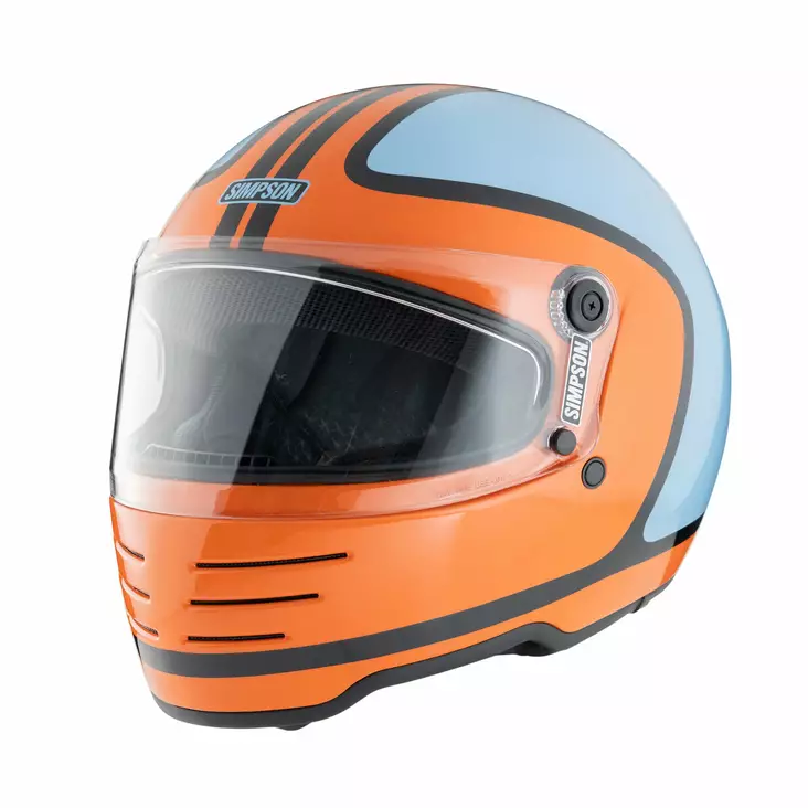 SIMPSON Hjälm M62 Hondo Orange/Blå - Integralhjälm - D516318 - 1