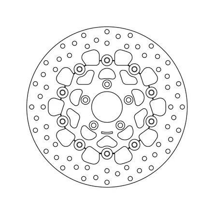 Brembo Serie Oro Bromsskiva floating - Bromsskivor - D6349 - 1