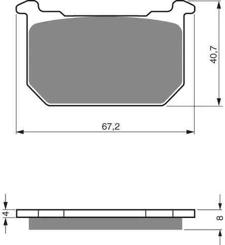GOLDFREN Bromsbelägg 127 Ceramic carbon - Bromsbelägg - D26509 - 1