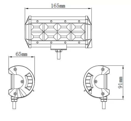 Kinwons Led Ramp 10-30V 96W Flood - Arbetsbelysning  - D504759 - 2