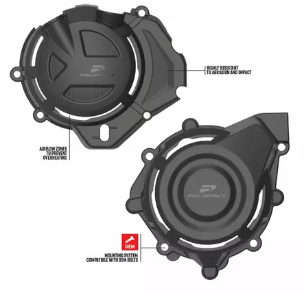 Polisport Engine Covers Protection Kit C - Övriga Plastdelar - D525749 - 1