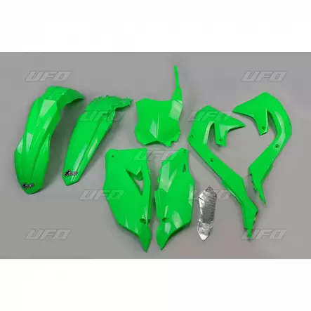 UFO Plastic kit 5-parts Neon-Green KX250 - Plastkit - D491489 - 1