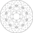 Brembo Serie Oro flytande bromsskiva - Bromsskivor - D88199 - 1